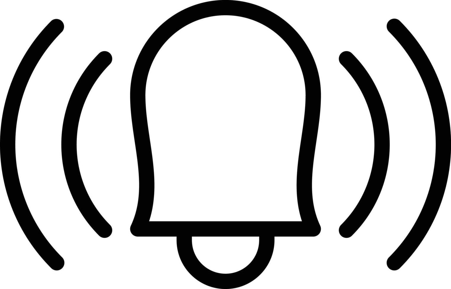 anillo campana vector icono estilo