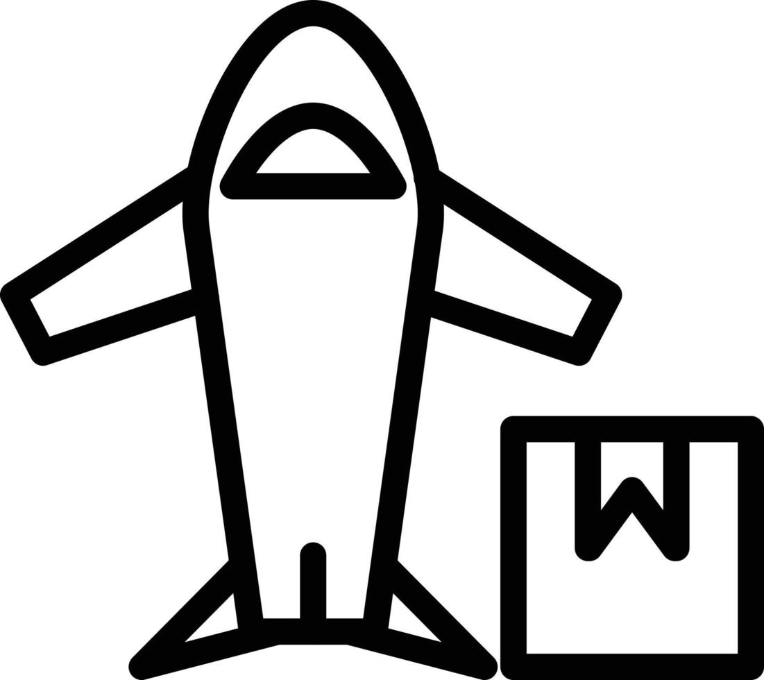 avión entrega vector icono estilo