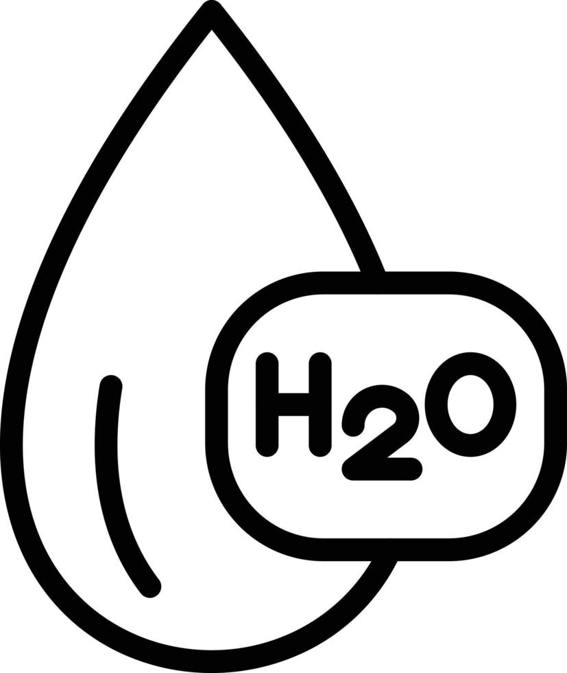 H2O Vector Icon Style