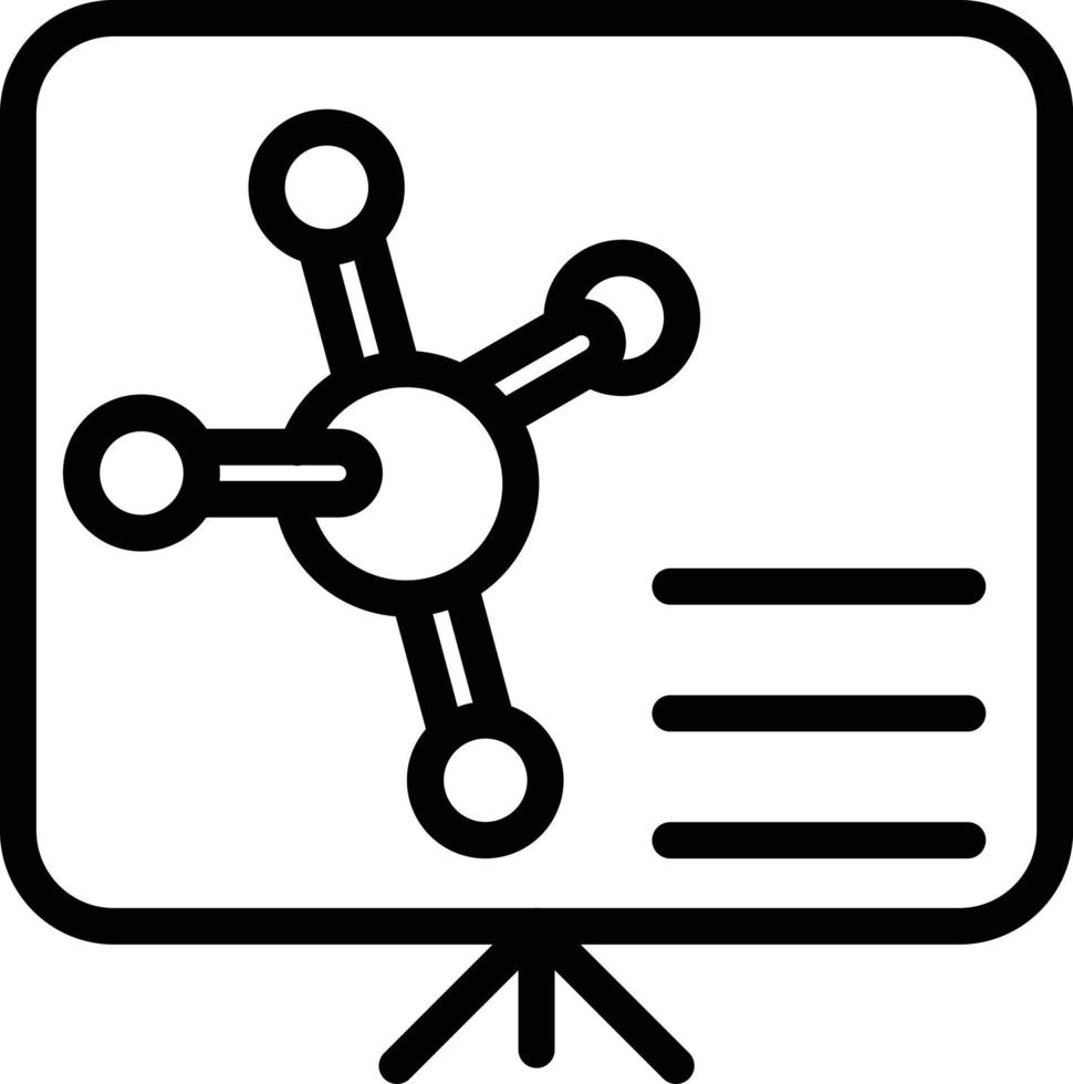 Chemistry Lecture Vector Icon Style