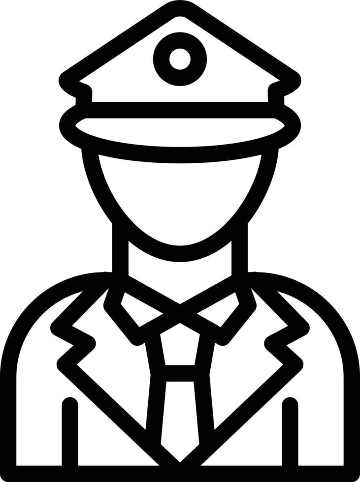 Police Officer Vector Icon Style