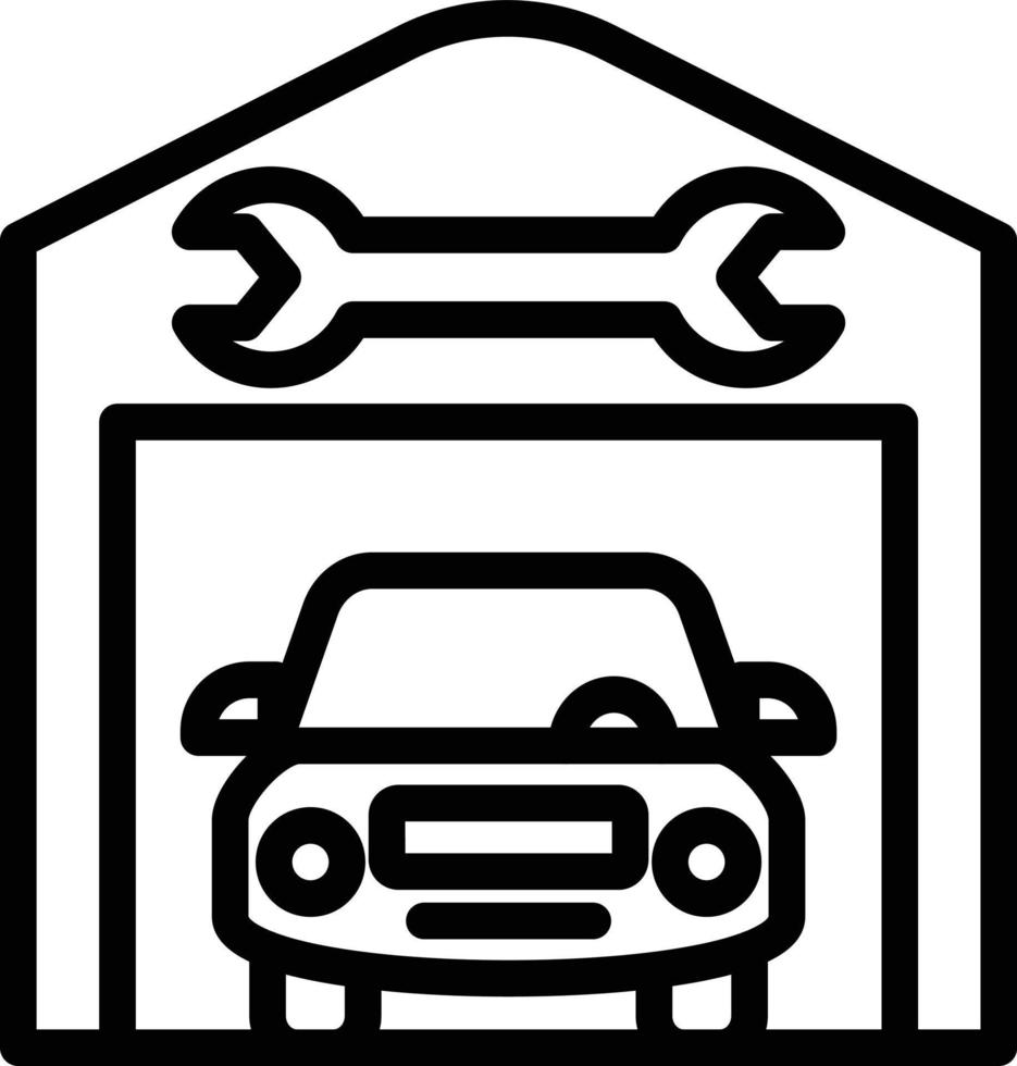 Service Station Vector Icon Style