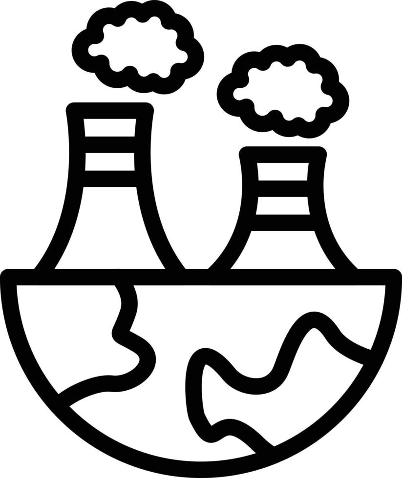 Air Pollution Vector Icon Style