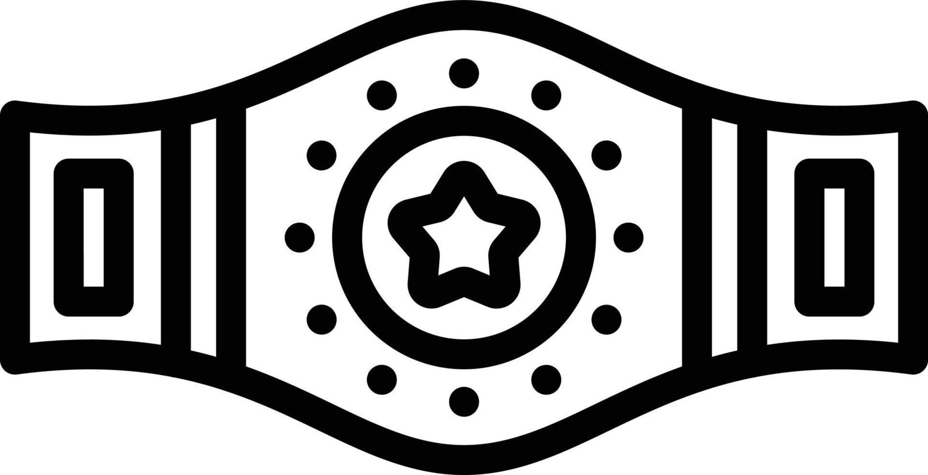 Champion Belt Vector Icon Style