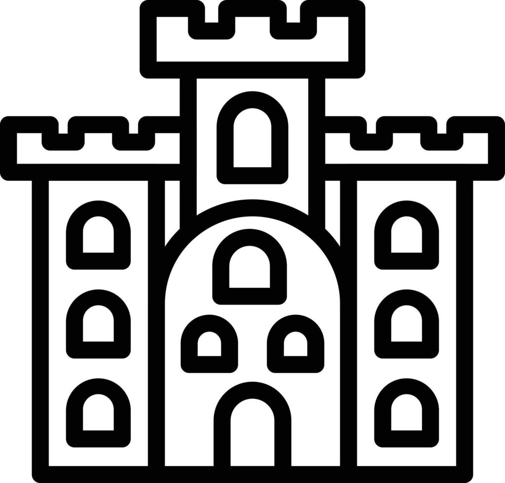 Castle Vector Icon Style