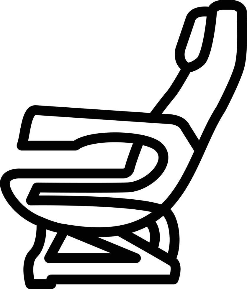 Airplane Seat Vector Icon Style