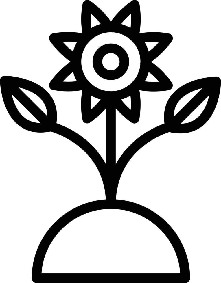 Flower Plantation Vector Icon Style