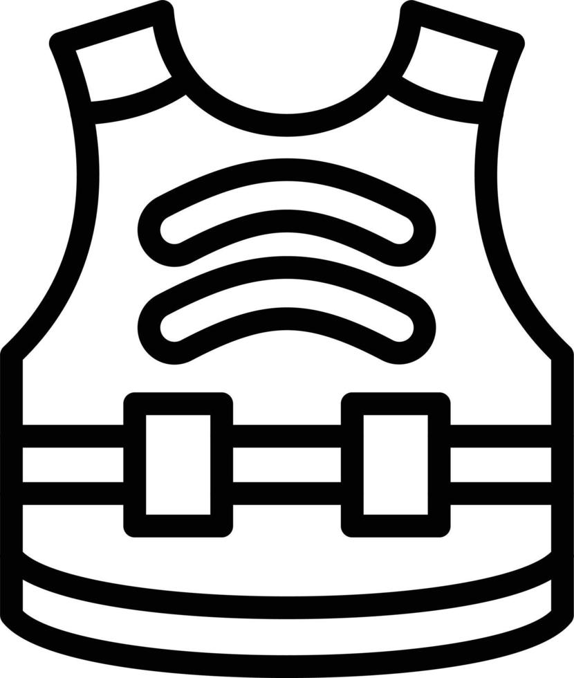 Bulletproof Vest Vector Icon Style