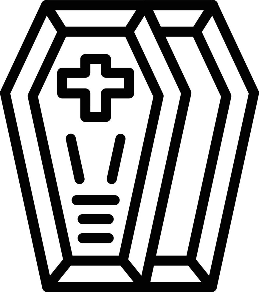 Coffin Vector Icon Style