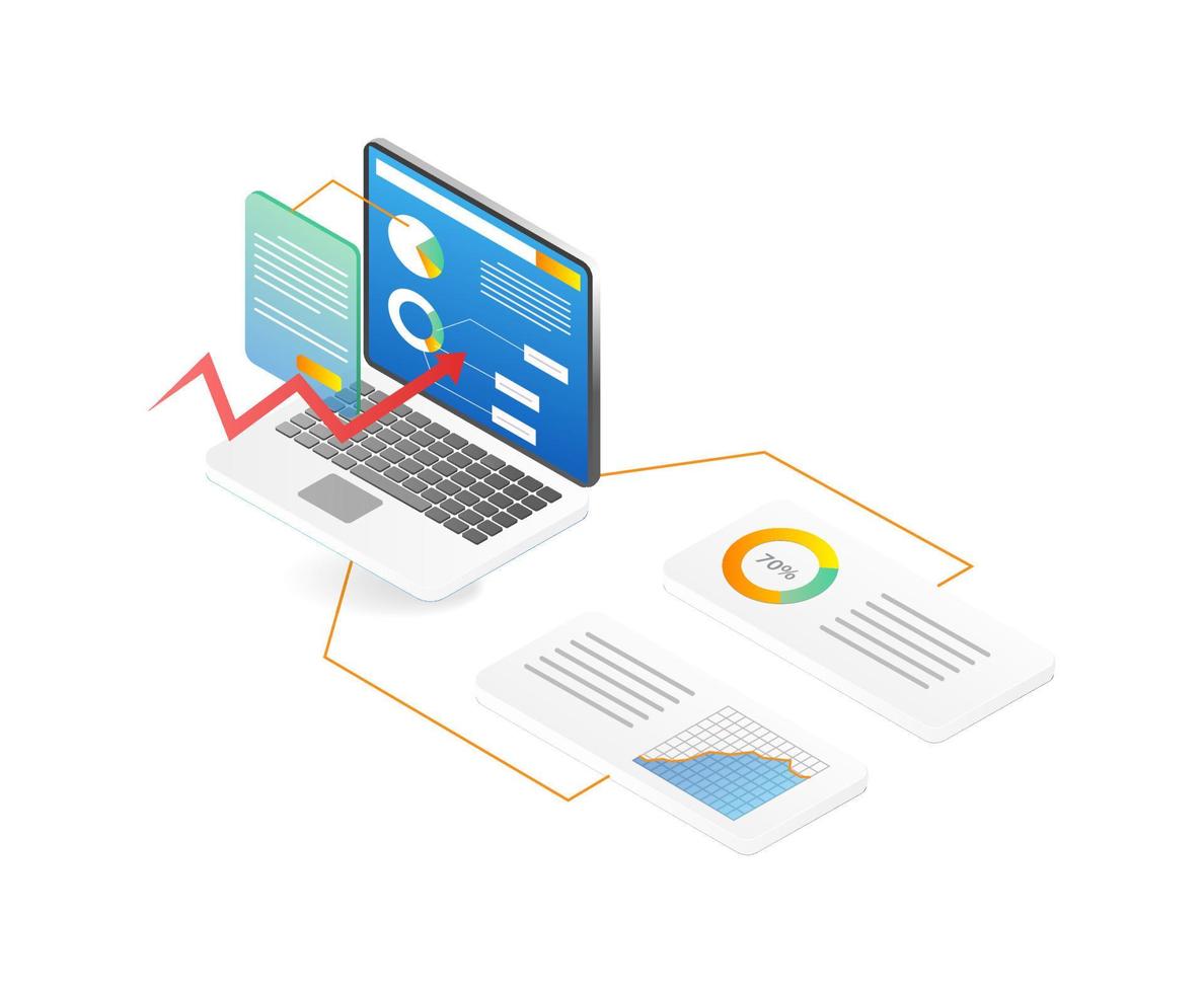 Flat design concept of cloud computing and online data storage  vector illustration