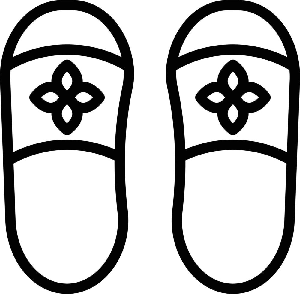 Vector Design Slippers Icon Style