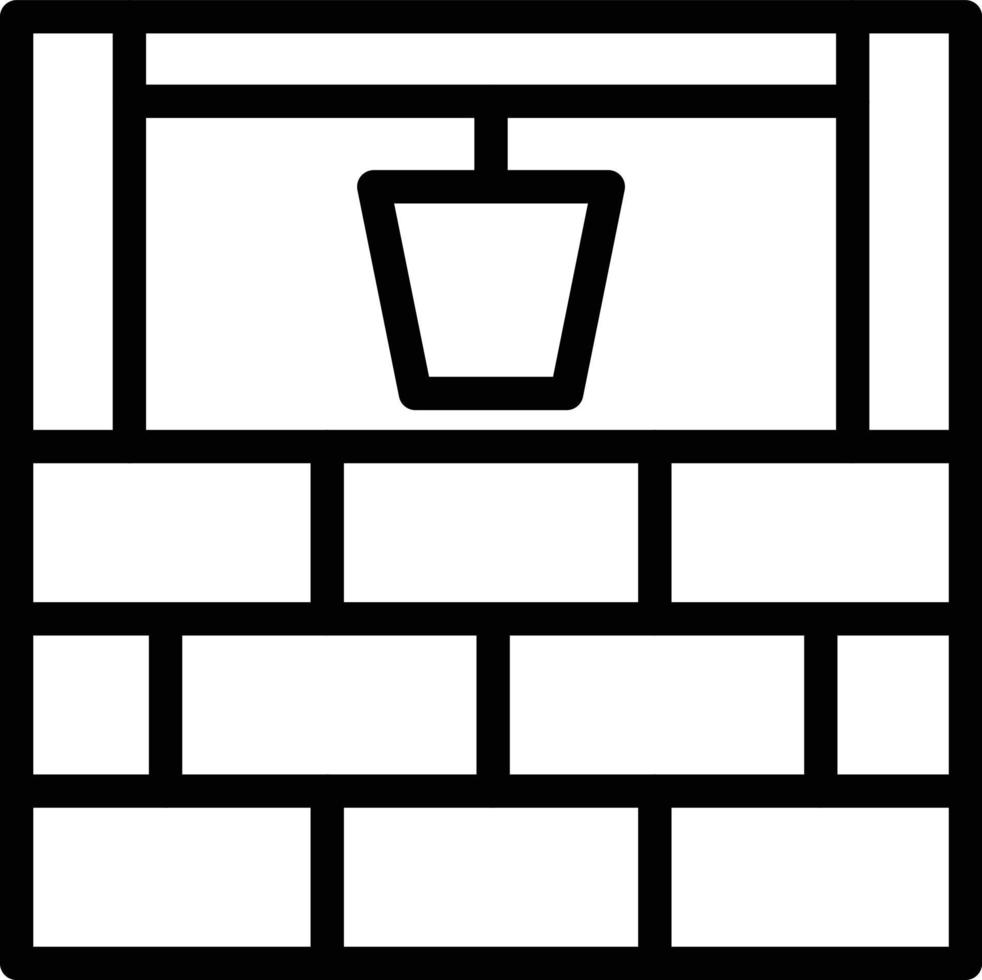 Water Well Vector Icon Style