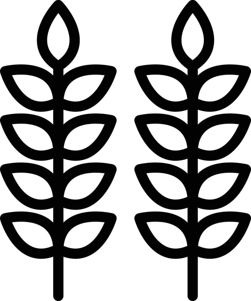 Wheat Plantation Vector Icon Style
