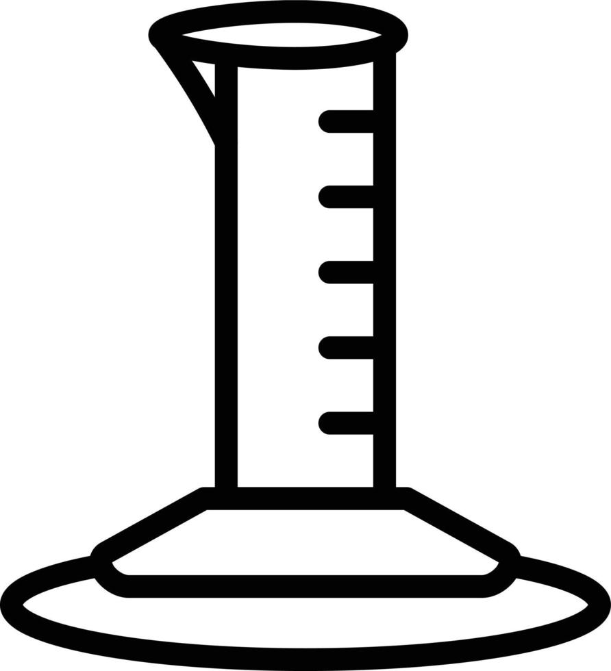 Graduated Cylinder Vector Icon Style