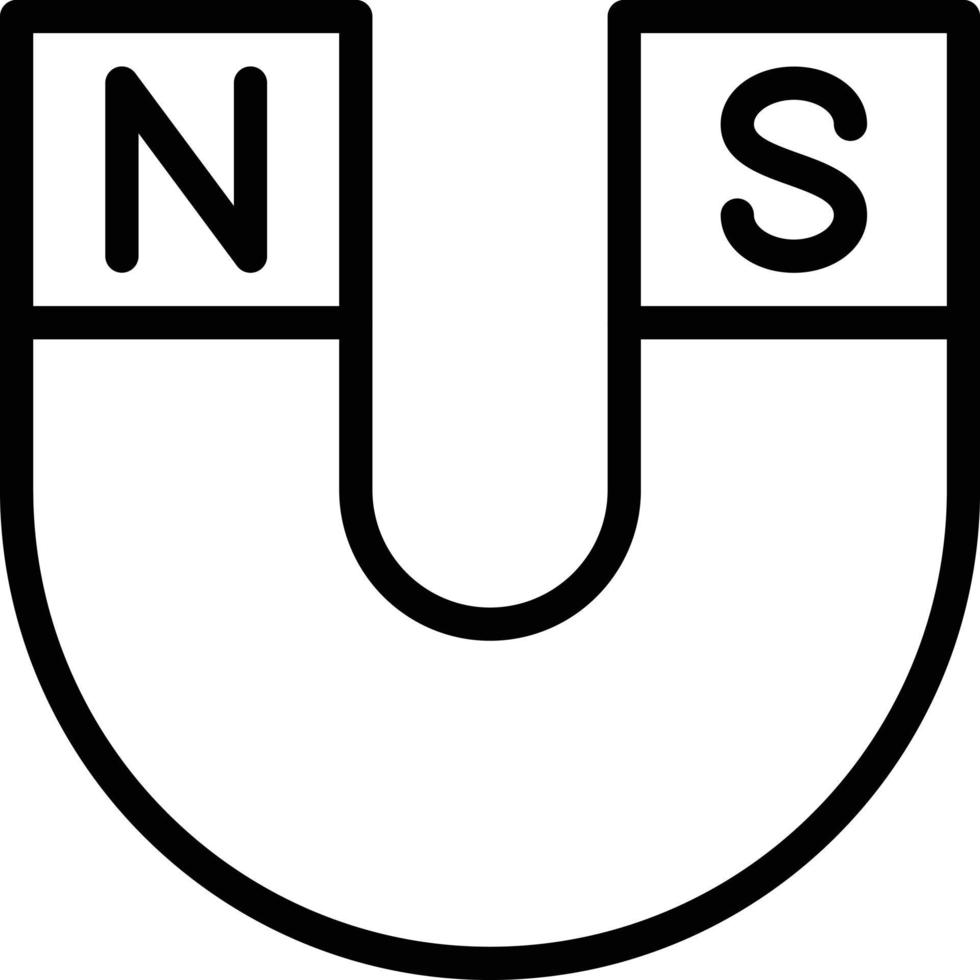 Magnet Vector Icon Style