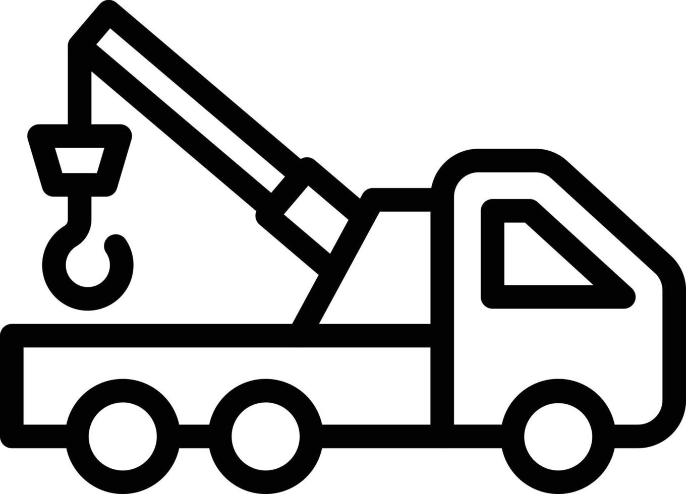 Tow Truck Vector Icon Style