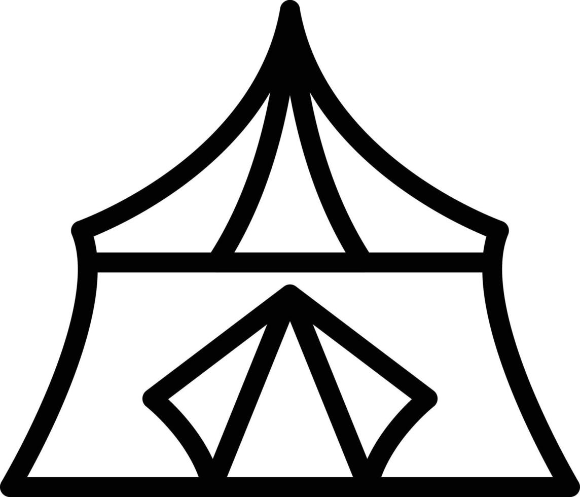 Tent Vector Icon Style