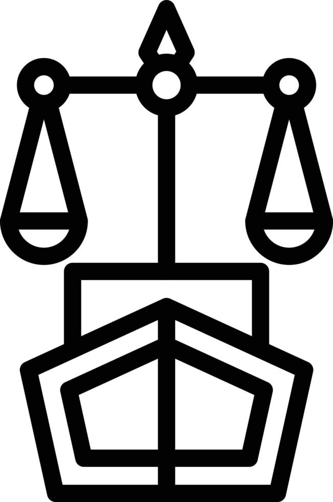 Vector Design Maritime Law Icon Style