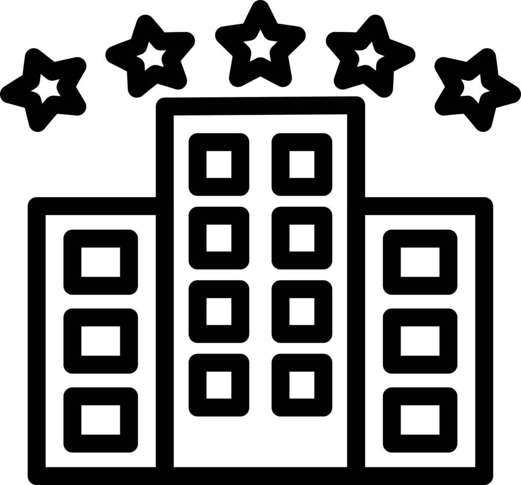 Vector Design Five Star Hotel Icon Style