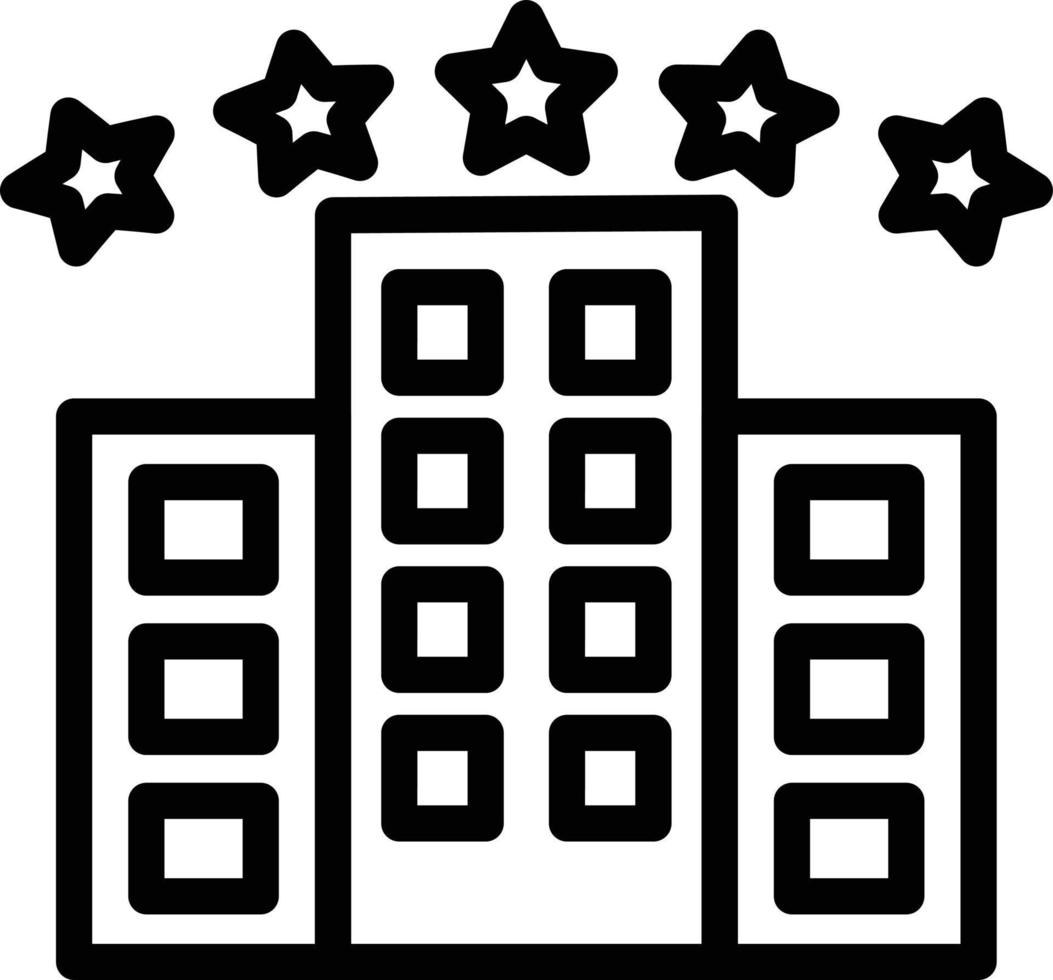 Vector Design Five Star Hotel Icon Style