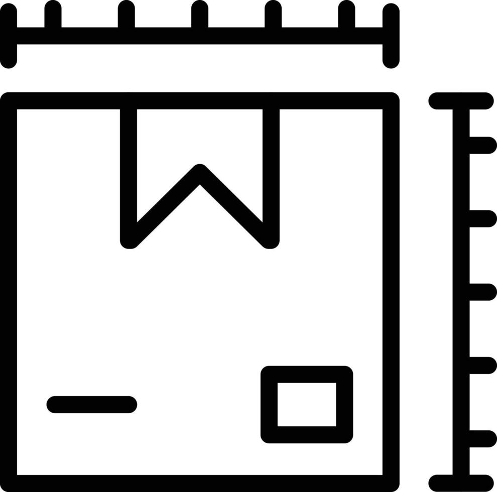 Parcel Size Vector Icon Style