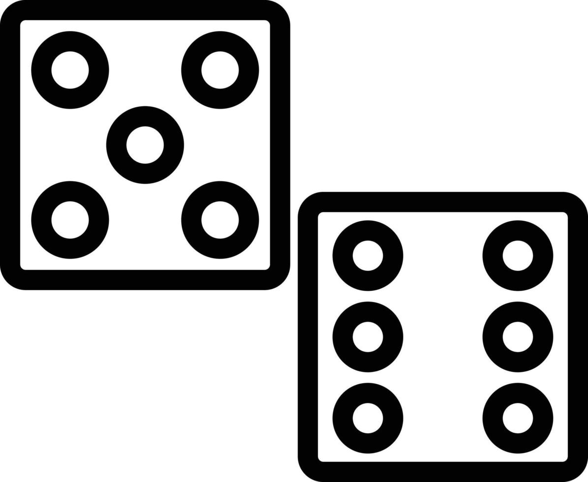 Dices Vector Icon Style