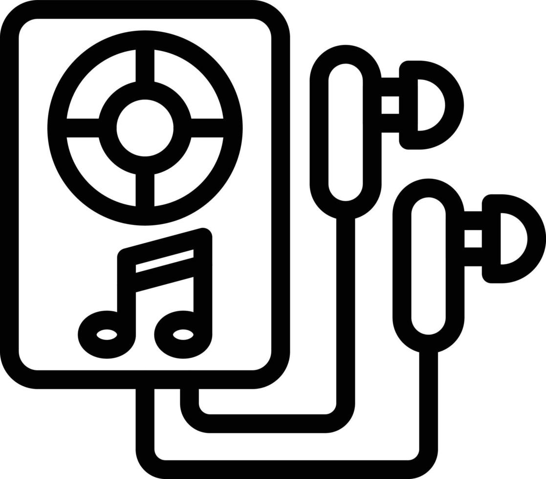 icono de vector de reproductor de música. botones de control de audio  ilustración signo ur símbolo. 18968318 Vector en Vecteezy