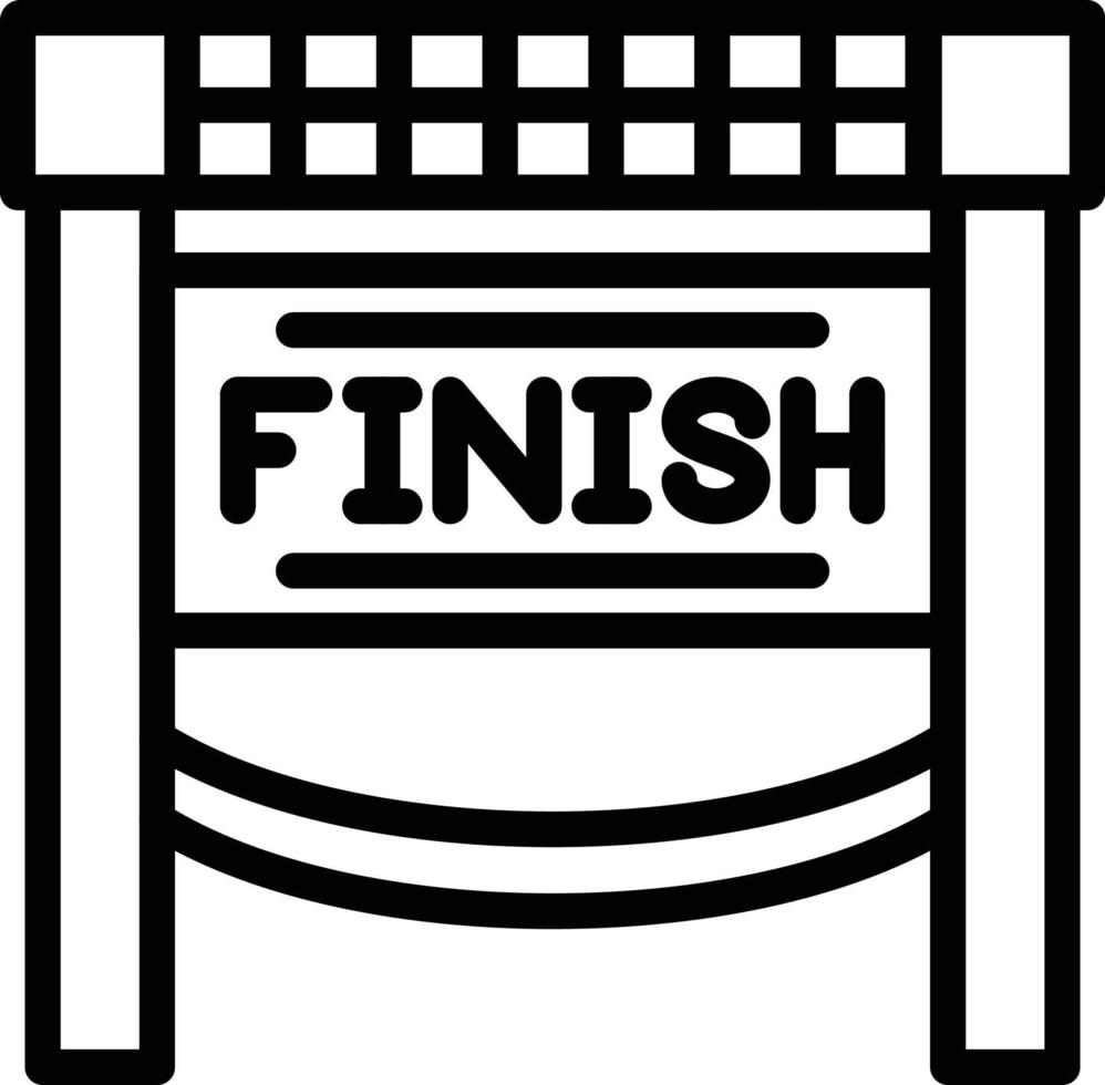 Finish Line Vector Icon Style