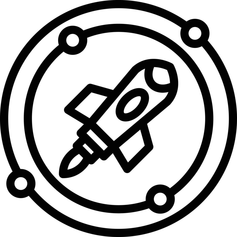 Space Orbit Vector Icon Style