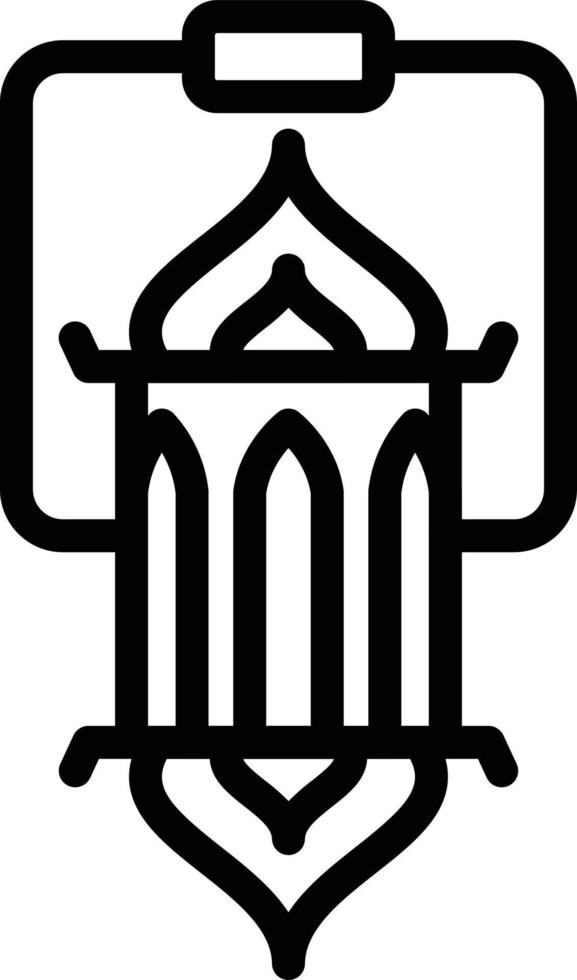 Lantern Vector Icon Style