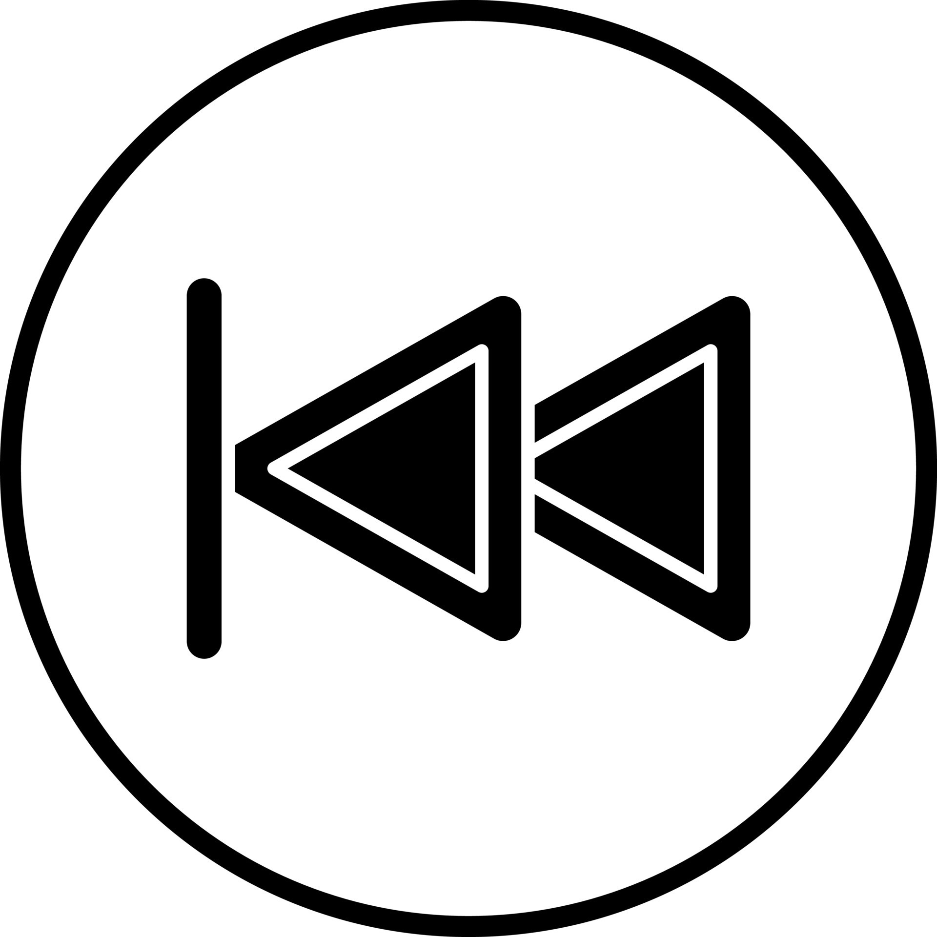 Backward Button Vector Icon Style 22234679 Vector Art at Vecteezy