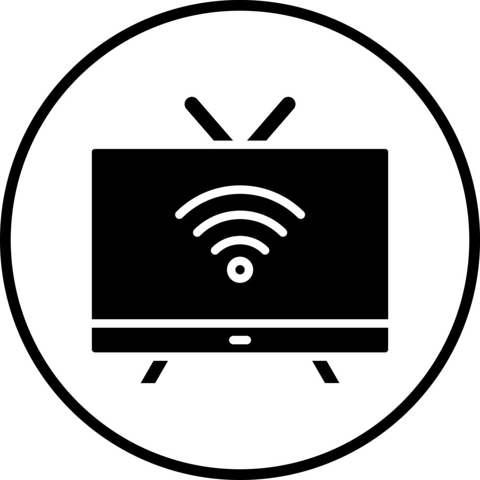 Smart Tv Vector Icon Style