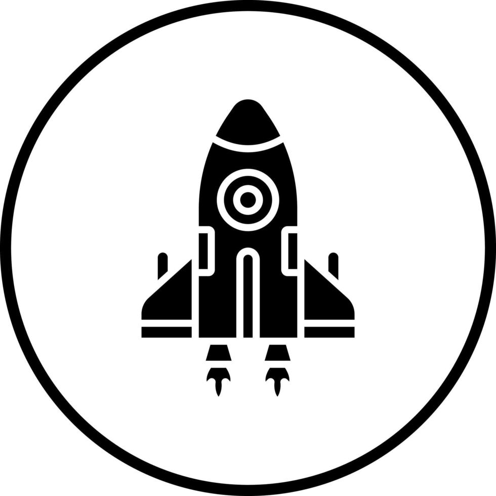 astronave vector icono estilo