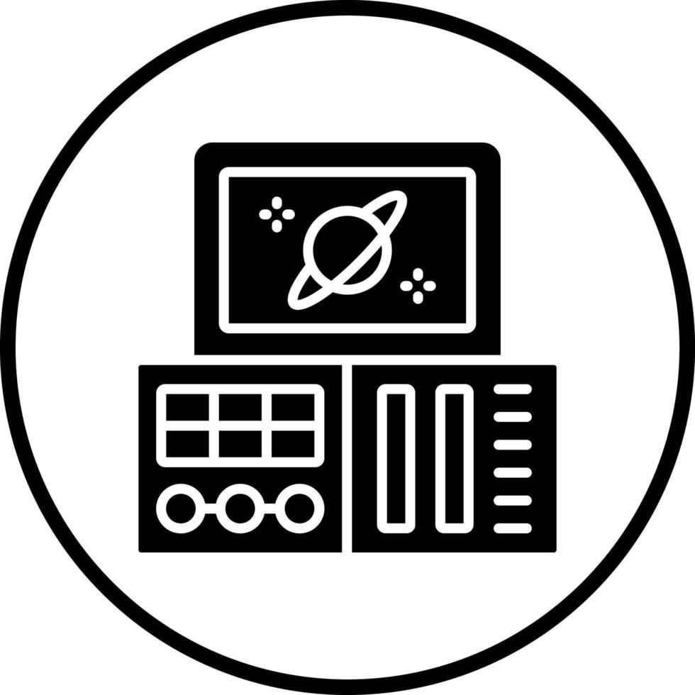 Space Control Panel Vector Icon Style