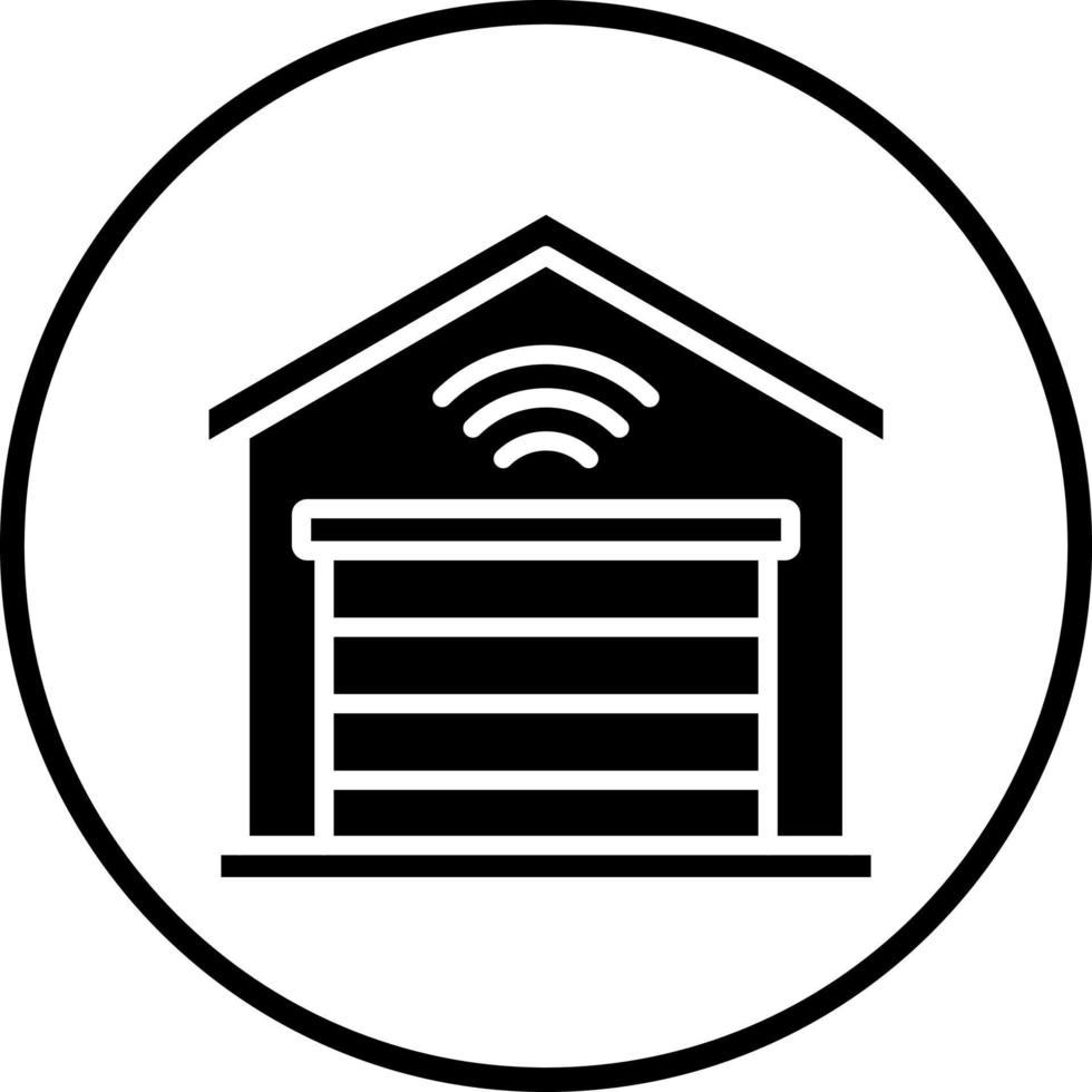 Smart Garage Vector Icon Style