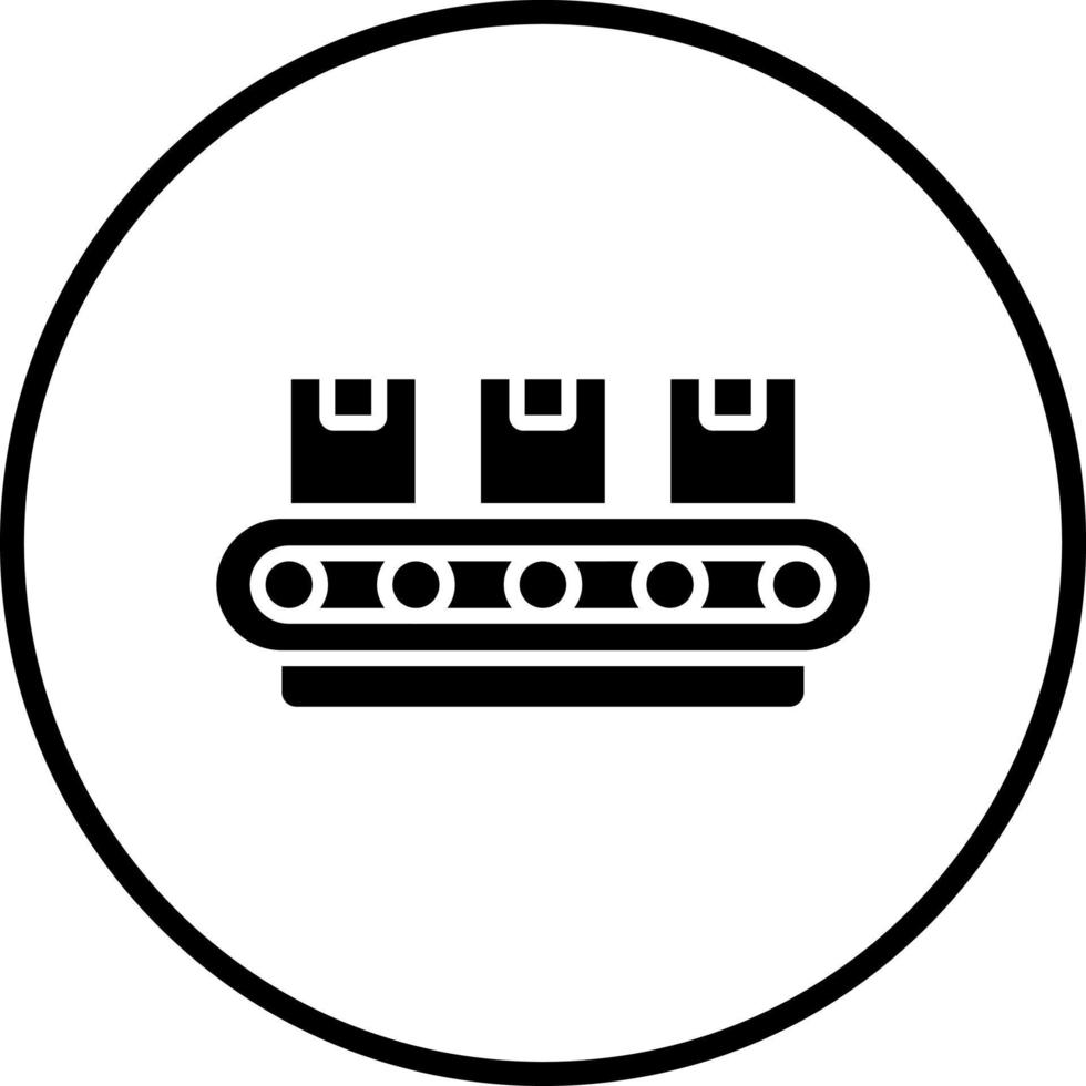 Conveyor Belt Vector Icon Style
