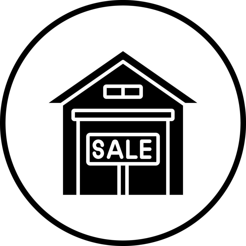Warehouse For Sale Vector Icon Style