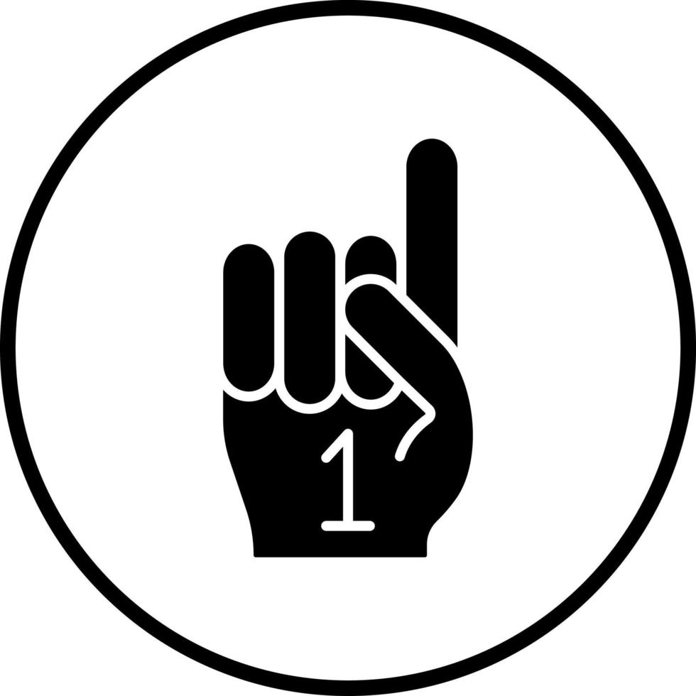 Foam Hand Vector Icon Style