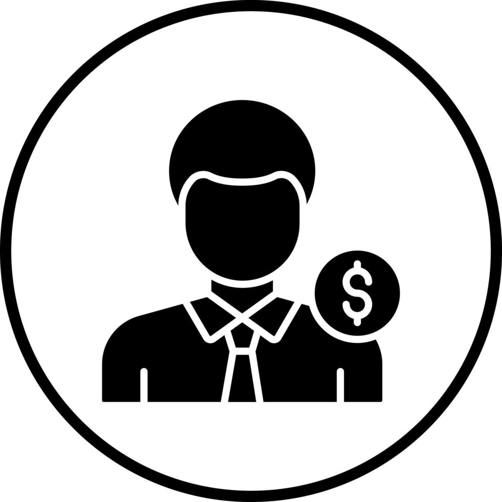 Salesman Vector Icon Style