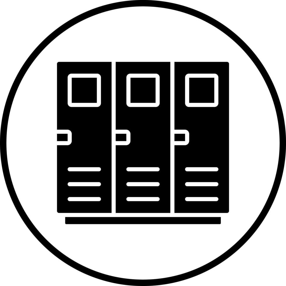 Locker Room Vector Icon Style