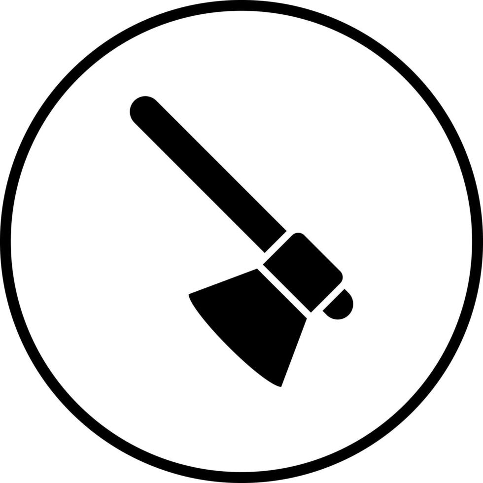 Hand Axe Vector Icon Style