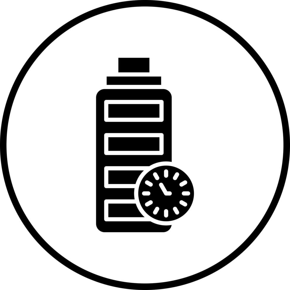 Battery Duration Vector Icon Style