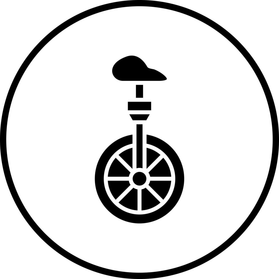 Monocycle Vector Icon Style