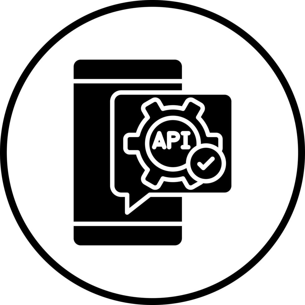 api vector icono estilo