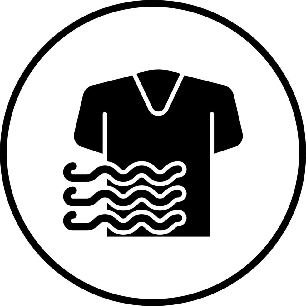 Air Drying Vector Icon Style