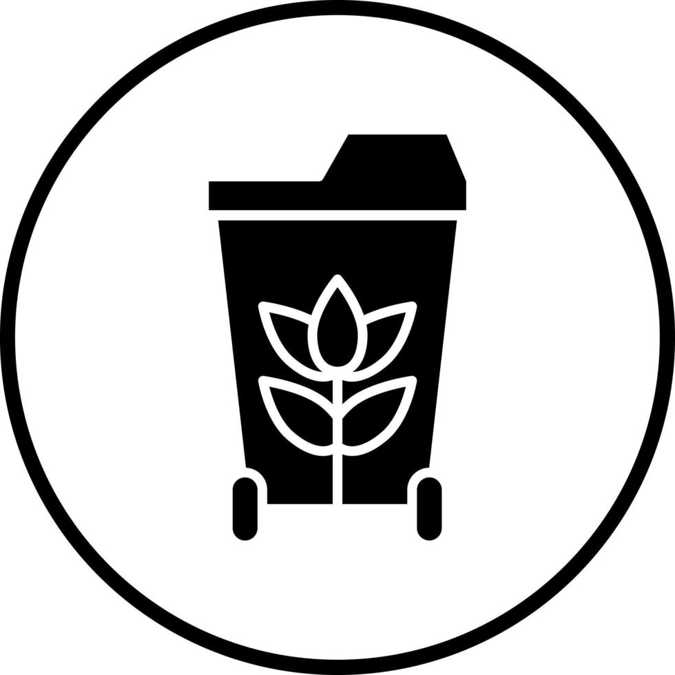 Compost Bin Vector Icon Style