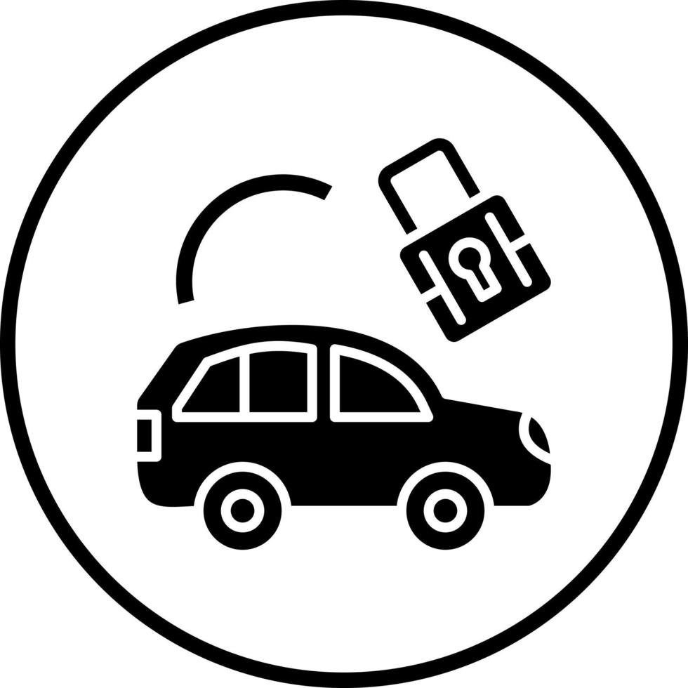 Car Security Vector Icon Style