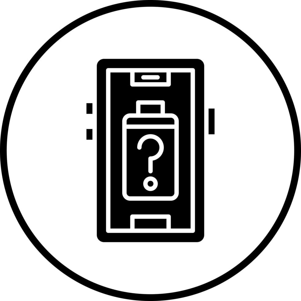 Battery Unknown Vector Icon Style