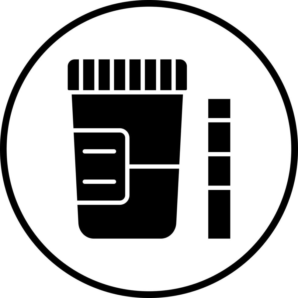 Urine Test Vector Icon Style