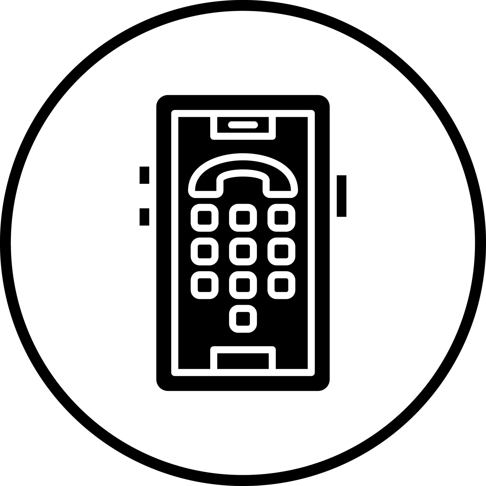 Dial Pad Vector Icon Style 22235592 Vector Art at Vecteezy